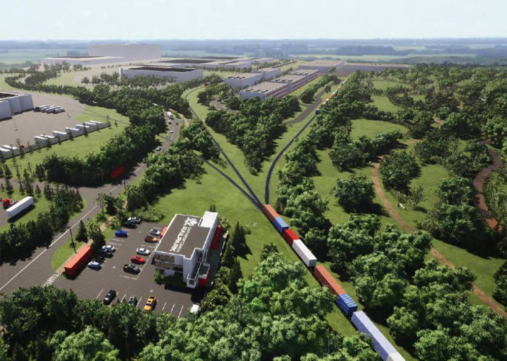 SPUTNIK ARCHITECTURE INC.
Rendering of CentrePort Canada rail park.