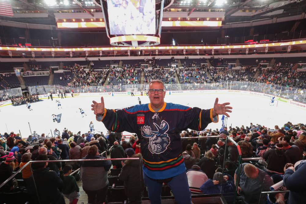 Supplied
Gabe’s routine includes dancing at professional sports games in Winnipeg. The decades-long ritual has made the 60-year-old a local celebrity.