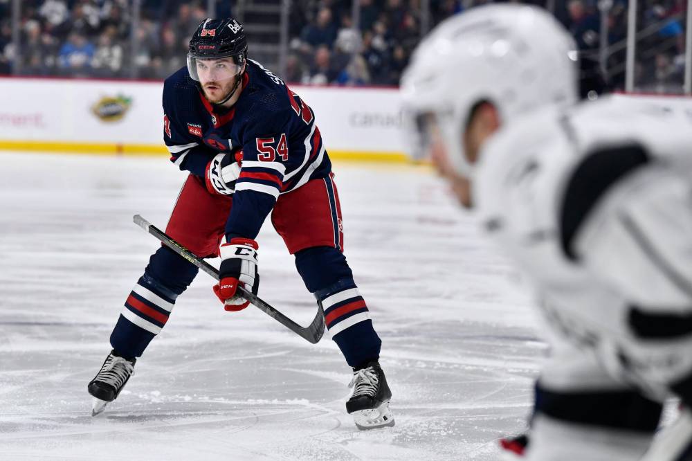 THE CANADIAN PRESS FILES/Fred Greenslade
The Winnipeg Jets extended qualifying offers to seven of their restricted free agents, including Dylan Samberg, before the start of NHL free agency, Saturday.