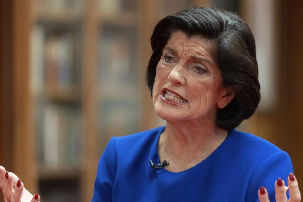Luci Baines Johnson recounts stories of her father President Lyndon B. Johnson at the LBJ Presidential Library, May 16, 2023, in Austin, Texas. Johnson watched her father sign the Voting Rights Act in 1965, and recalls asking him why the ceremony was in the U.S. Capitol instead of the White House. She said personal relationships and events in her father's life influenced his thinking on civil rights and voting rights, as well as many of the social programs he helped established.(AP Photo/Stephen Spillman)