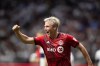 Former Toronto FC defender Lukas MacNaughton is flourishing at Nashville, he returns to BMO Field on Saturday as Nashville looks to extend its league unbeaten run to nine games. MacNaughton celebrates his goal at the Canadian Championship soccer final in Vancouver, Tuesday, July 26, 2022. THE CANADIAN PRESS/Darryl Dyck