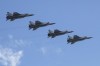 FILE - Russian's Air Force Mikoyan MiG-31K jets carrying Kh-47M2 Kinzhal nuclear-capable air-launched ballistic missiles fly over Red Square during a rehearsal for the Victory Day military parade in Moscow, Russia, on May 7, 2021. The nine nuclear-armed states continue to modernize their nuclear arsenals and several deployed new nuclear-armed or nuclear-capable weapon systems in 2022, a Swedish think tank said Monday June 12, 2023. (AP Photo, File)
