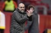 FILE - Leverkusen's head coach Peter Bosz gestures during the German Bundesliga soccer match between Bayer Leverkusen and Borussia Dortmund in Leverkusen, Germany, on Jan. 19, 2021. Bosz was hired to lead fellow Dutch team PSV Eindhoven on a three-year deal on Monday June 12, 2023. (AP Photo/Martin Meissner, Pool, File)