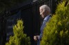 President Joe Biden leaves Holy Trinity Catholic Church in the Georgetown section of Washington, after attending Mass, Saturday, June 10, 2023. (AP Photo/Manuel Balce Ceneta)