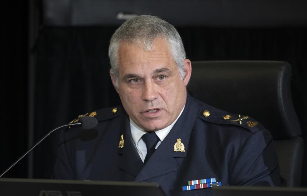 RCMP Deputy Commissioner Mike Duheme appears as a witness at the Public Order Emergency Commission, Tuesday, November 15, 2022 in Ottawa. THE CANADIAN PRESS/Adrian Wyld