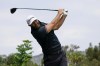 Dustin Johnson watches his tee shot on the 14th hole during a practice round for the U.S. Open Championship golf tournament at The Los Angeles Country Club on Tuesday, June 13, 2023, in Los Angeles. (AP Photo/Matt York)