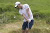 Collin Morikawa hits to the second green during a practice round of the U.S. Open golf tournament at Los Angeles Country Club, Monday, June 12, 2023, in Los Angeles. (AP Photo/Marcio Jose Sanchez)