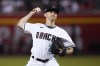 Arizona Diamondbacks starting pitcher Zach Davies throws to a Philadelphia Phillies batter during the first inning of a baseball game Tuesday, June 13, 2023, in Phoenix. (AP Photo/Ross D. Franklin)