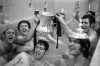 FILE - Chelsea's John Hollins, second left, and team-mates celebrating with the FA Cup on April 29, 1970. Hollins, a long-serving Chelsea midfielder who went on to manage the English club, has died. He was 76. The death of Hollins was announced Wednesday June 14, 2023 by Chelsea. (PA via AP, File)
