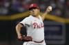 Philadelphia Phillies starting pitcher Ranger Suarez throws to an Arizona Diamondbacks batter during the first inning of a baseball game Wednesday, June 14, 2023, in Phoenix. (AP Photo/Ross D. Franklin)
