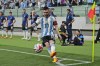 Argentina's Lionel Messi takes a corner kick during the friendly soccer match against Australia at the Workers' Stadium in Beijing, China, Thursday, June 15, 2023. (AP Photo/Andy Wong)