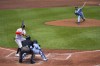 Toronto Blue Jays starting pitcher Yusei Kikuchi, right, throws a pitch to Baltimore Orioles' Austin Hays during the second inning of a baseball game, Thursday, June 15, 2023, in Baltimore. (AP Photo/Julio Cortez)