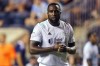 FILE - New England Revolution's Jozy Altidore pauses during the MLS team's soccer match against the Philadelphia Union on July 16, 2022, in Chester, Pa. Altidore was cut from the Revolution's roster Thursday, June 15, when the team exercised his contract buyout. The 33-year-old joined New England from Toronto ahead of the 2022 season and scored two goals in 27 MLS appearances, making just five starts. (AP Photo/Chris Szagola, File)