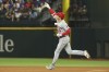Los Angeles Angels' Shohei Ohtani runs the bases after hitting a two-run home run in the eighth inning in a baseball game against the Texas Rangers, Thursday, June 15, 2023, in Arlington, Texas. (AP Photo/Richard W. Rodriguez)