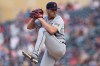 CORRECTS TO MASON ENGLERT, INSTEAD OF WILL VEST - Detroit Tigers relief pitcher Mason Englert winds up during the second inning of the team's baseball game against the Minnesota Twins, Friday, June 16, 2023, in Minneapolis. (AP Photo/Abbie Parr)