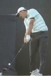 Scottie Scheffler hits his tee shot on the 17th hole during the third round of the U.S. Open golf tournament at Los Angeles Country Club on Saturday, June 17, 2023, in Los Angeles. (AP Photo/Marcio J. Sanchez)
