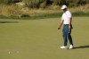 Xander Schauffele reacts after missing a putt on the eighth hole during the third round of the U.S. Open golf tournament at Los Angeles Country Club on Saturday, June 17, 2023, in Los Angeles. (AP Photo/Marcio J. Sanchez)