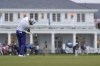 Wyndham Clark hits from the fairway on the 18th hole during the third round of the U.S. Open golf tournament at Los Angeles Country Club on Saturday, June 17, 2023, in Los Angeles. (AP Photo/Marcio J. Sanchez)