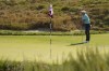 Rory McIlroy reacts after missing a putt on the eighth hole during the final round of the U.S. Open golf tournament at Los Angeles Country Club on Sunday, June 18, 2023, in Los Angeles. (AP Photo/George Walker IV)
