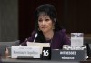 Michigan circuit court Judge Rosemarie Aquilina waits to appear at the Heritage Committee looking at Safe Sport in Canada, Monday, June 19, 2023 in Ottawa. THE CANADIAN PRESS/Adrian Wyld