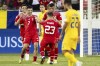 Switzerland's Zeki Amdouni, second left, celebrates after scoring his side's second goal during the Euro 2024 group I qualifying soccer match between Switzerland and Romania at the Swissporarena stadium in Lucerne, Switzerland, Monday, June 19, 2023. (Michael Buholzer/Keystone via AP)