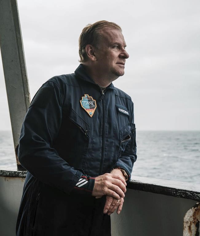 In this photograph released by Action Aviation, company chairman and billionaire adventurer Hamish Harding looks on before boarding the submersible Titan to dive into the Atlantic Ocean on an expedition to the Titanic on Sunday, June 18, 2023. Rescuers in a remote area of the Atlantic Ocean raced against time Tuesday, June 20, 2023, to find a missing submersible carrying five people on a mission to document the wreckage of the Titanic. (Action Aviation via AP)