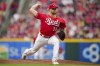 Cincinnati Reds' Ben Lively throws during the first inning of the team's baseball game against the Colorado Rockies in Cincinnati, Tuesday, June 20, 2023. (AP Photo/Aaron Doster)