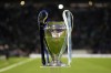 The trophy is displayed on the pitch ahead of the Champions League final soccer match between Manchester City and Inter Milan at the Ataturk Olympic Stadium in Istanbul, Turkey, Saturday, June 10, 2023. (AP Photo/Francisco Seco)