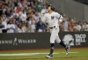 FILE - New York Yankees' Aaron Judge reacts as he rounds the bases after a two-run home run against the Boston Red Sox during the fourth inning of a baseball game, Saturday, June 29, 2019, in London. Major League Baseball has big plans for Europe with a reintroduction coming this weekend when the St. Louis Cardinals and Chicago Cubs square off for a two-game series in London. The New York Yankees and Boston Red Sox featured in London four years ago before the pandemic threw a curveball into the league's plans. (AP Photo/Tim Ireland, File)