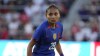 FILE - United States' Alyssa Thompson plays during the first half of an international friendly soccer match against Ireland Tuesday, April 11, 2023, in St. Louis. Eighteen-year-old Alyssa Thompson was among the 23 players selected Wednesday, June 21, 2023, for the United States team that will defend its title at the Women's World Cup next month. (AP Photo/Jeff Roberson, File)