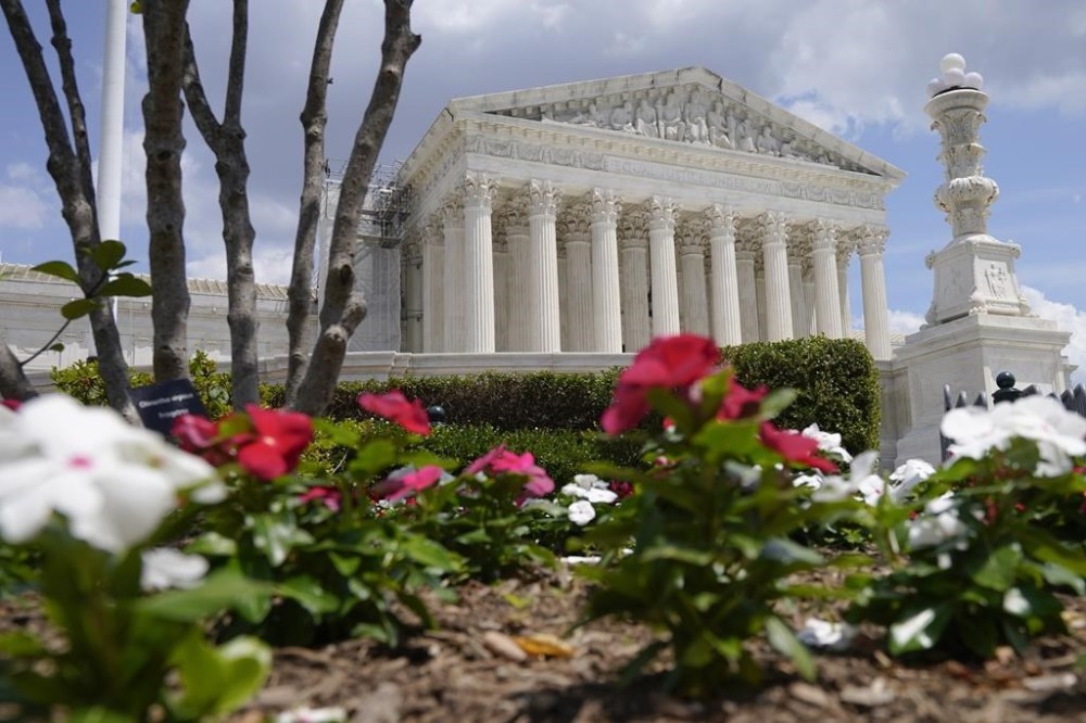 The U.S. Supreme Court, Tuesday, June 13, 2023, on Capitol Hill in Washington. (AP Photo/Mariam Zuhaib)