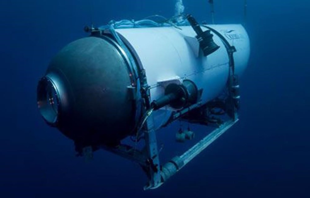 This photo provided by OceanGate Expeditions in June 2021 shows the company's Titan submersible. (OceanGate Expeditions via AP, File)