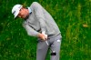 Keegan Bradley tees off on the 15th hole during the first round of the Travelers Championship golf tournament at TPC River Highlands, Thursday, June 22, 2023, in Cromwell, Conn. (AP Photo/Frank Franklin II)