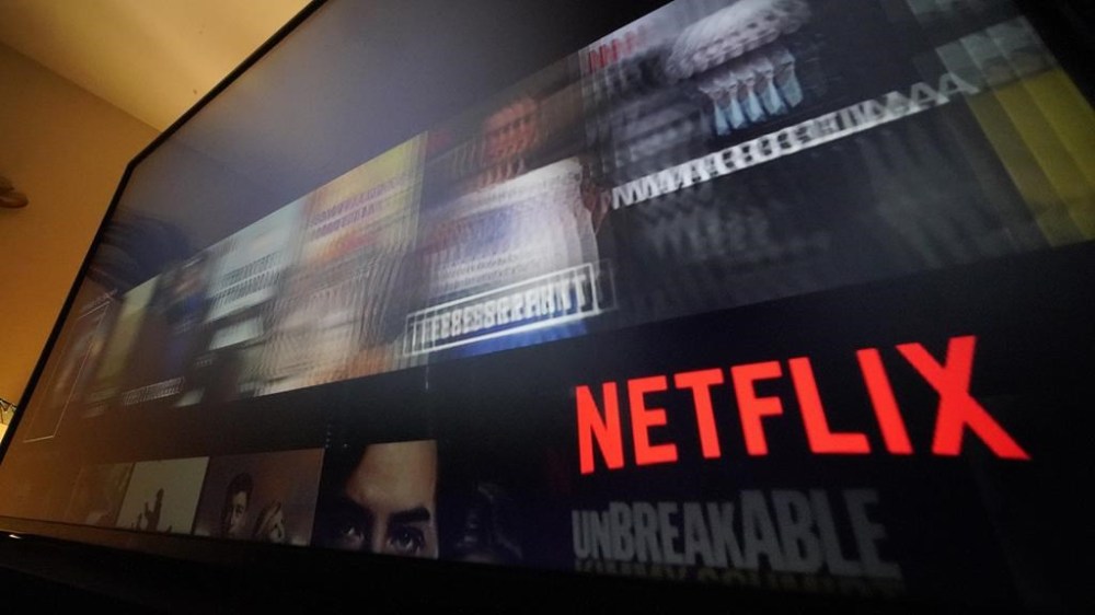 This is the NETFLIX screen on a television in Pittsburgh, on Monday, Oct. 17, 2022. Netflix Canada has quietly removed its $9.99