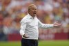 Minnesota United coach Adrian Paul Heath shouts to the team during the first half of an MLS soccer match against Real Salt Lake on aturday, June 24, 2023, in Sandy, Utah. (AP Photo/Rick Bowmer)