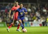 FILE - Japan's Mana Iwabuchi in action during the Women's International soccer match between England and Japan in Murcia, Spain, Friday, Nov. 11, 2022. (AP Photo/Jose Breton, File)