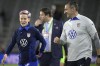 FILE - U.S. coach Vlatko Andonovski, right, and forward Megan Rapinoe (15) laugh after the team's win against Canada during a SheBelieves Cup soccer match Thursday, Feb. 16, 2023, in Orlando, Fla. Rapinoe is one of the veterans selected Wednesday, June 21, 2023, for the United States team that will defend its title at the Women's World Cup next month.(AP Photo/Phelan M. Ebenhack, File)