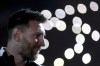 Argentinian soccer player Lionel Messi smiles during Maximiliano Rodriguez's farewell match at Marcelo Bielsa stadium in Rosario, Argentina, Saturday, June 24, 2023. (AP Photo/Nicolas Aguilera)