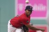 Boston Red Sox's Brayan Bello delivers a pitch to a Miami Marlins batter in the first inning of a baseball game, Thursday, June 29, 2023, in Boston. (AP Photo/Steven Senne)