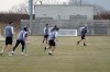 Toronto FC captain Michael Bradley, right, leads the team on a training exercise at the MLS club’s north Toronto training centre on Thursday, April 6, 2023. THE CANADIAN PRESS/Neil Davidson