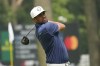 Tony Finau drives off the second tee during the second round of the Rocket Mortgage Classic golf tournament at Detroit Country Club, Friday, June 30, 2023, in Detroit. (AP Photo/Carlos Osorio)