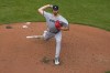 Minnesota Twins starting pitcher Bailey Ober throws a pitch to the Baltimore Orioles during the fourth inning of a baseball game, Saturday, July 1, 2023, in Baltimore. (AP Photo/Julio Cortez)