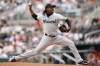 Miami Marlins relief pitcher George Soriano (62) throws against the Atlanta Braves in the third inning during a baseball game Saturday, July 1, 2023, in Atlanta. (AP Photo/Alex Slitz)