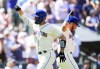 Seattle Mariners' Tom Murphy celebrates his home run with teammate Jose Caballero, right, during the sixth inning of a baseball game against the Tampa Bay Rays, Sunday, July 2, 2023, in Seattle. (AP Photo/Lindsey Wasson)