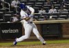 New York Mets' Pete Alonso hits a home run during the eighth inning of a baseball game against the San Francisco Giants, Sunday, July 2, 2023, in New York. (AP Photo/Bebeto Matthews)