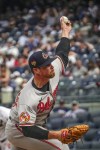 Baltimore Orioles Bruce Zimmerman throws during the eighth inning of a baseball game against the New York Yankees, Tuesday, July 4, 2023, in New York. (AP Photo/Bebeto Matthews)