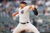 New York Yankees' Jimmy Cordero pitches during the sixth inning in the first baseball game of a doubleheader against the Chicago White Sox, Thursday, June 8, 2023, in New York. (AP Photo/Frank Franklin II)
