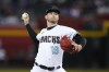 Arizona Diamondbacks starting pitcher Ryne Nelson throws to a New York Mets batter during the first inning of a baseball game Thursday, July 6, 2023, in Phoenix. (AP Photo/Ross D. Franklin)
