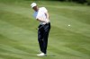 Jonas Blixt, of Sweden, chips to the green on the 14th hole during the second round of the John Deere Classic golf tournament, Friday, July 7, 2023, at TPC Deere Run in Silvis, Ill. (AP Photo/Charlie Neibergall)