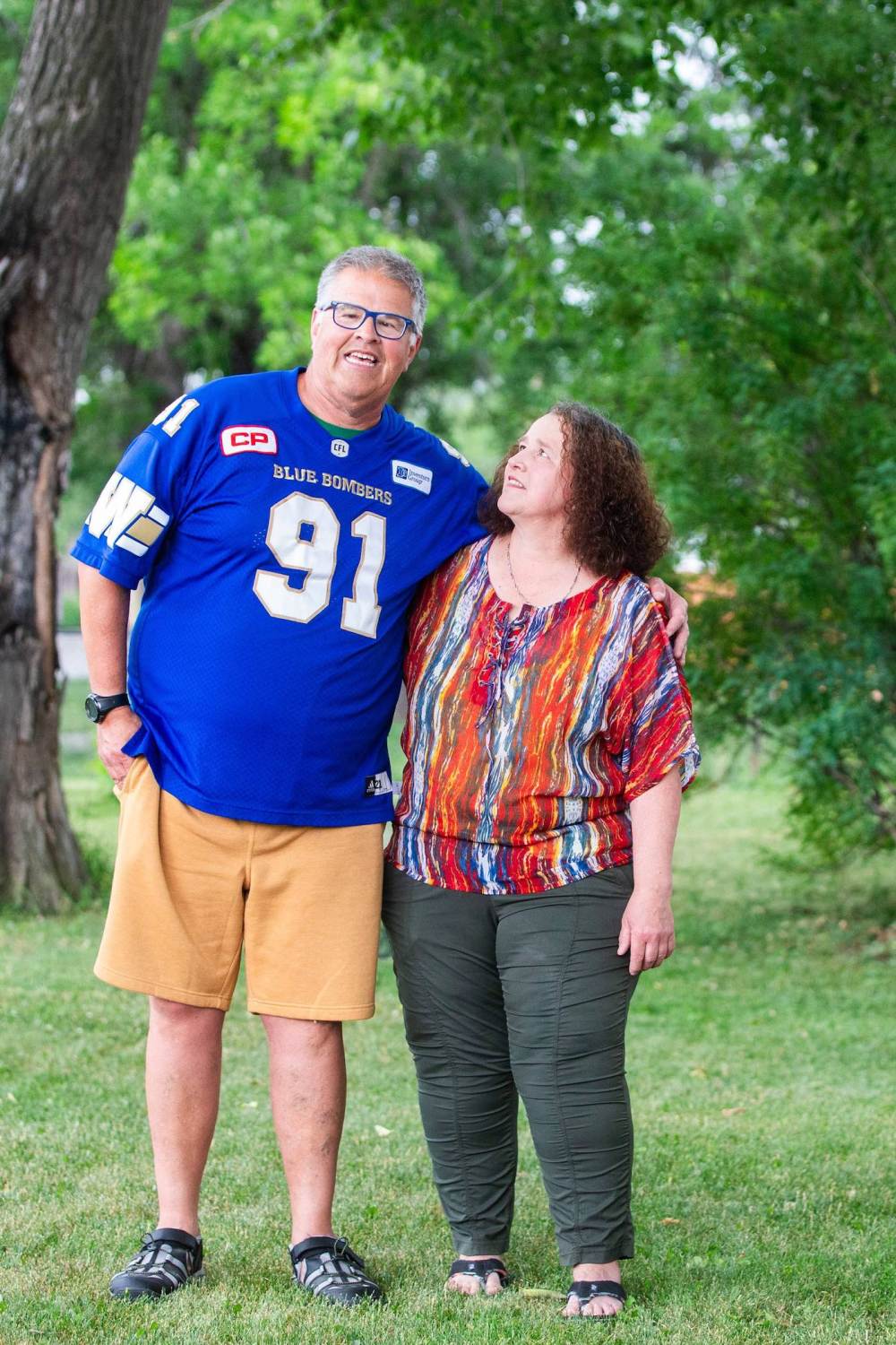 MIKAELA MACKENZIE / WINNIPEG FREE PRESS
Gabriel Langlois (Dancing Gabe) and his sister Claudette Langlois at their home in Winnipeg.